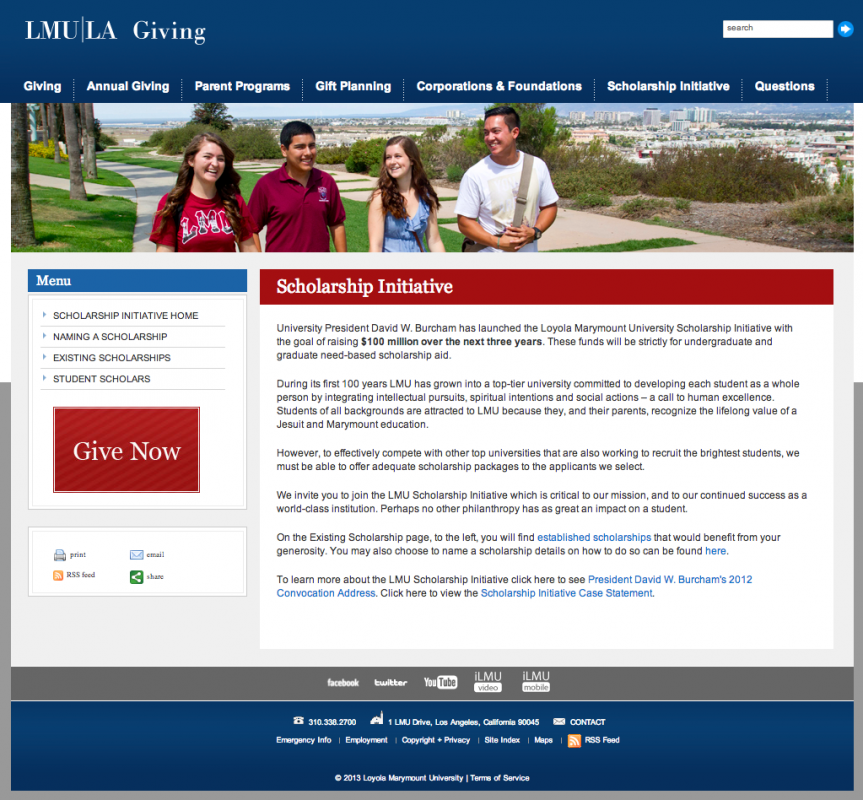 LMU Scholarship Initiative